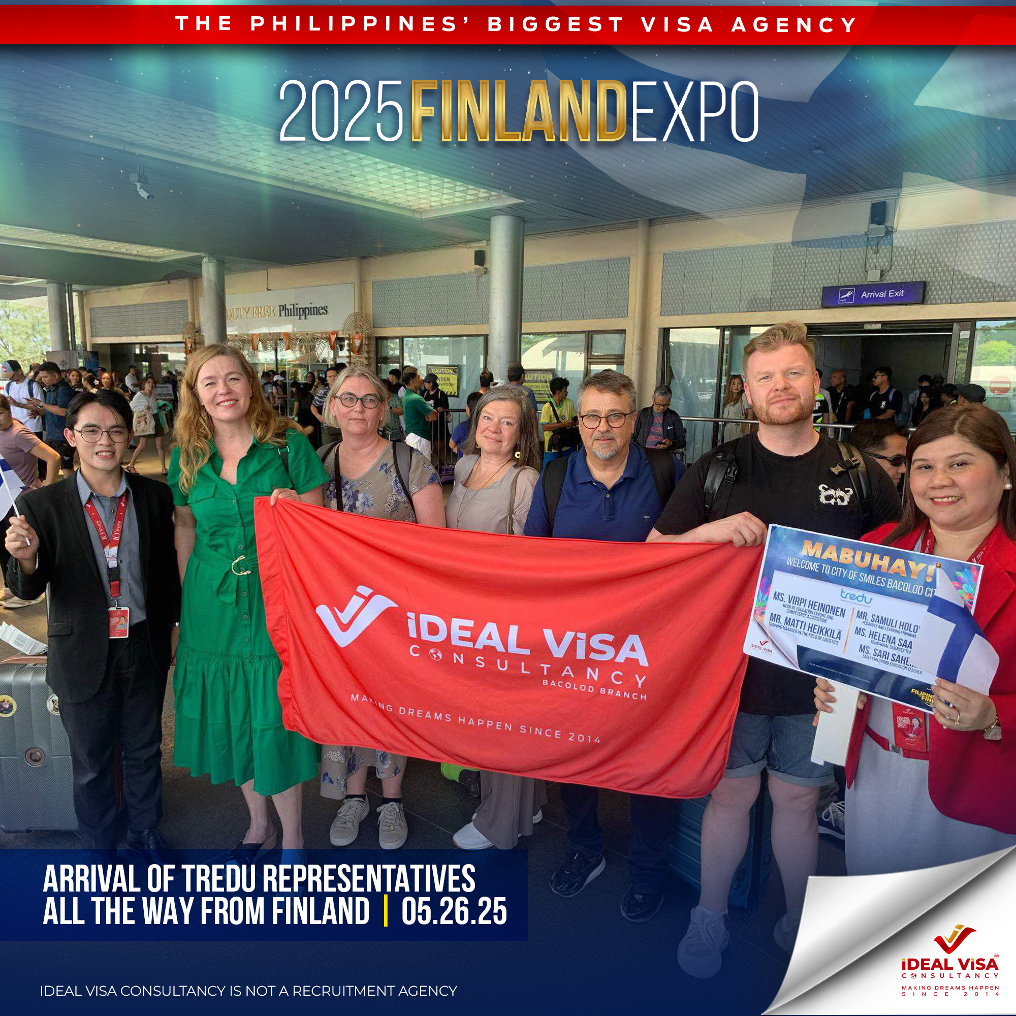 ARRIVAL OF TREDU REPRESENTATIVES ALL THE WAY FROM FINLAND