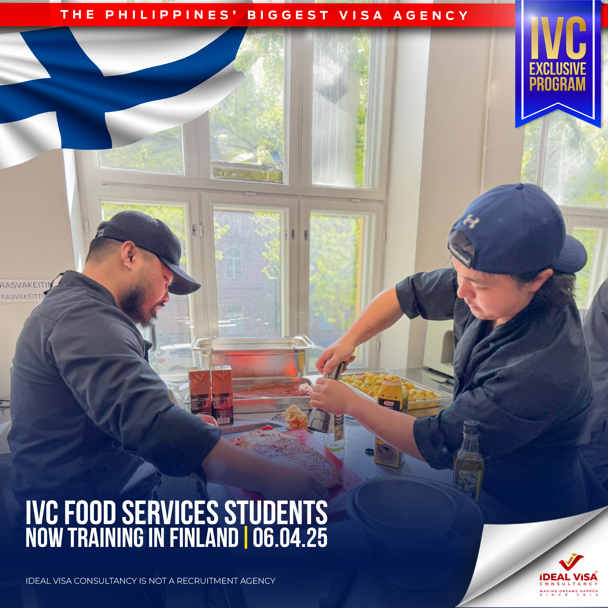 IVC FOOD SERVICES STUDENTS NOW TRAINING IN FINLAND