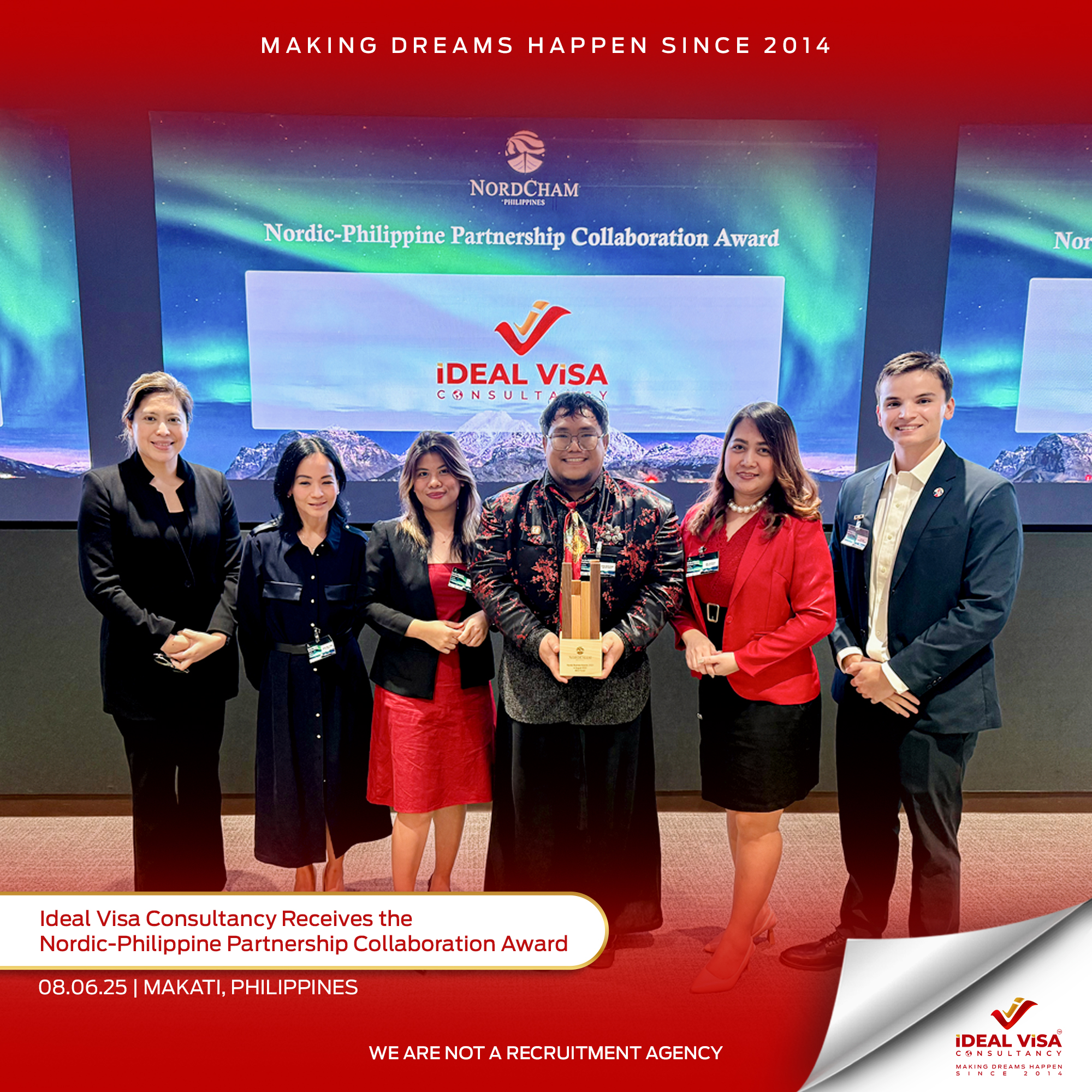 Ideal Visa Consultancy Receives the Nordic-Philippine Partnership Collaboration Award