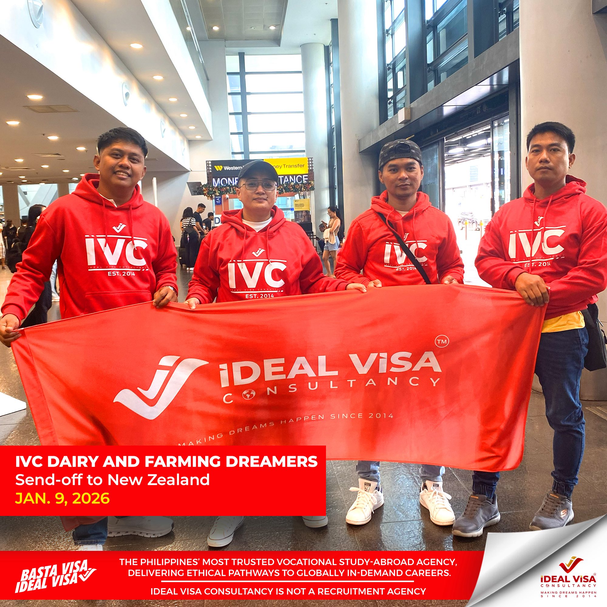 IVC DAIRY AND FARMING DREAMERS Send-off to New Zealand