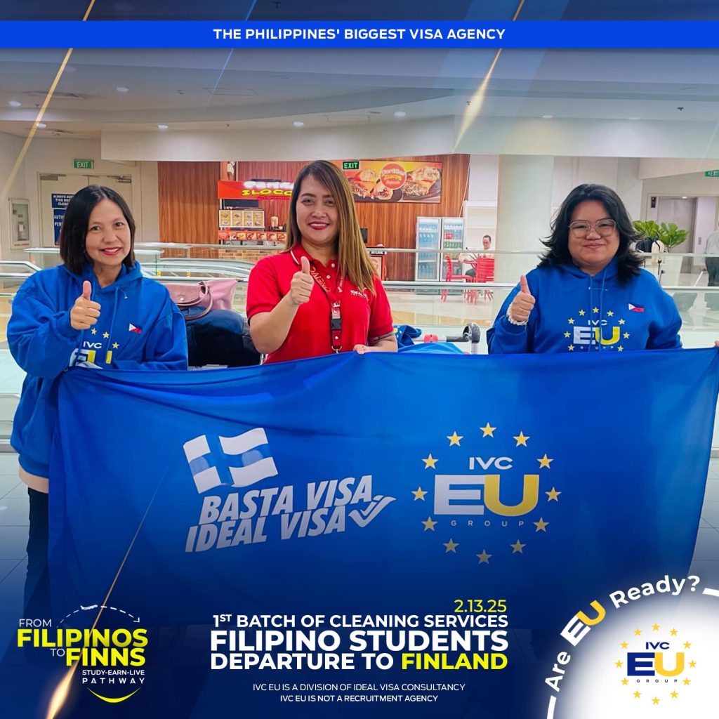 1st BATCH OF RESTAURANT & CATERING FILIPINO STUDENTS DEPARTURE TO FINLAND