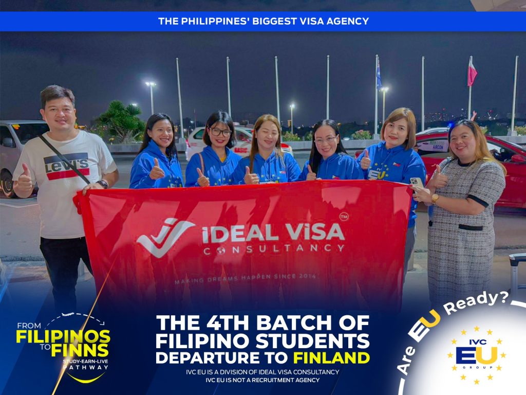 THE 4TH BATCH OF FILIPINO STUDENTS DEPARTURE TO FINLAND