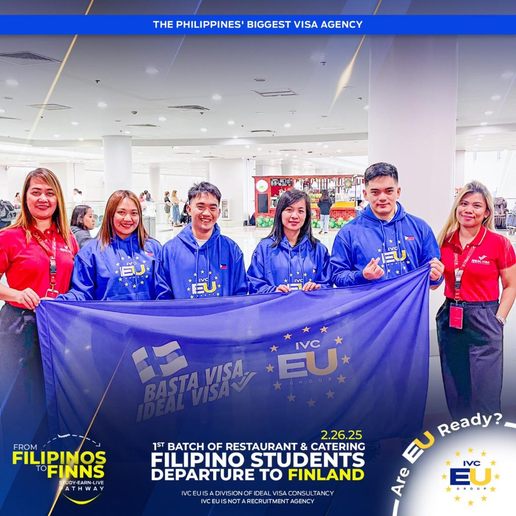 1st BATCH OF RESTAURANT & CATERING FILIPINO STUDENTS DEPARTURE TO FINLAND