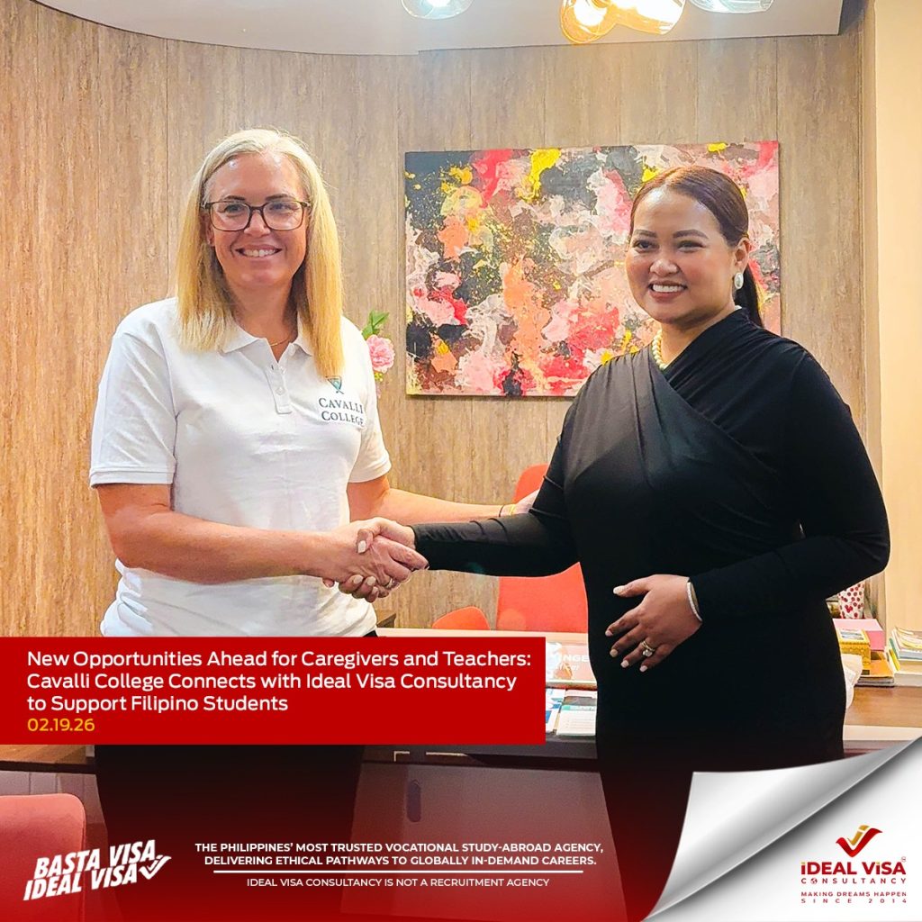 New Opportunities Ahead for Caregivers and Teachers: Cavalli College Connects with Ideal Visa Consultancy to Support Filipino Students